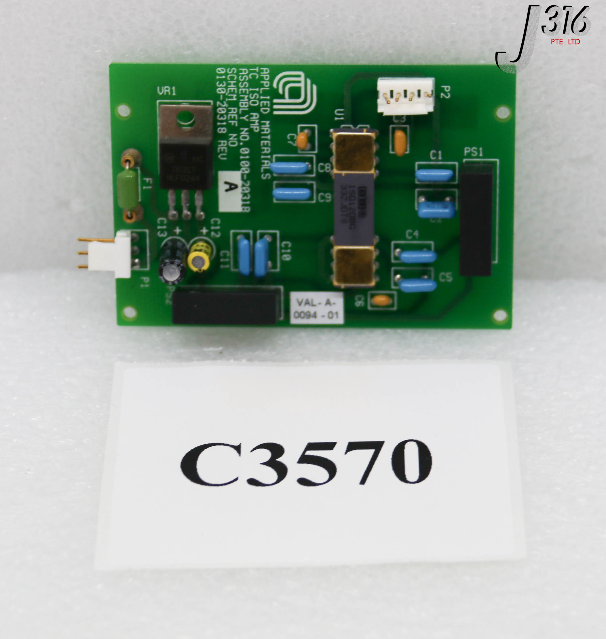C3570 APPLIED MATERIALS PCB ASSY, TC ISOLATION AMPLIFIER 0100